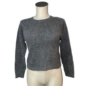 Liz Claiborne Women's Vintage Crewneck Sweater size SP Lambswool Angora Fitted